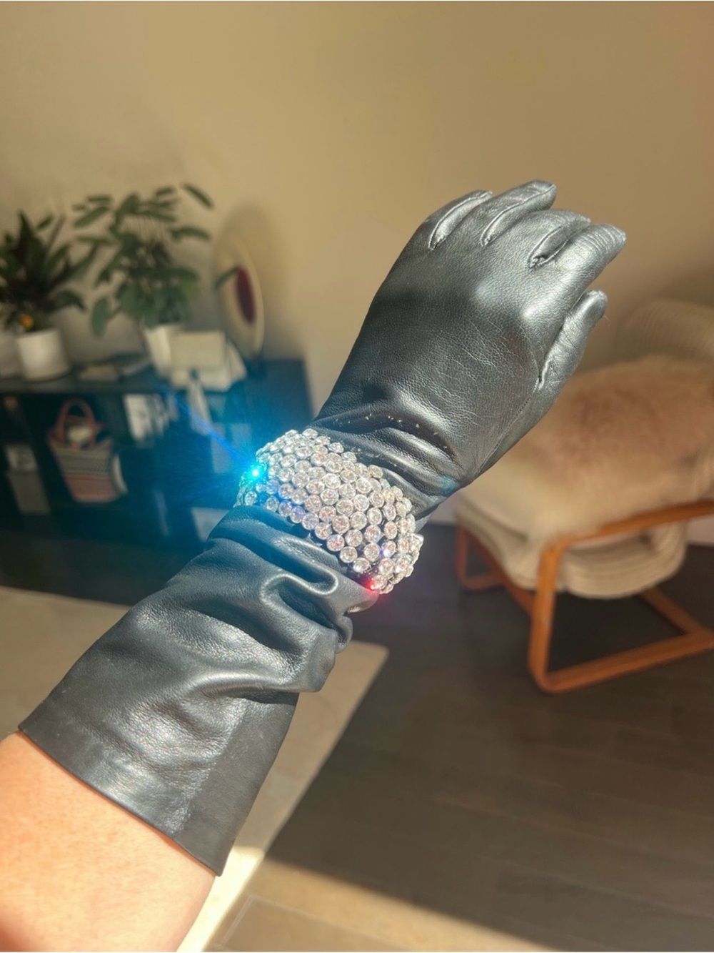 VTG Ann Taylor Swarovski Crystal Rhinestone Bracelet - Silver Clear